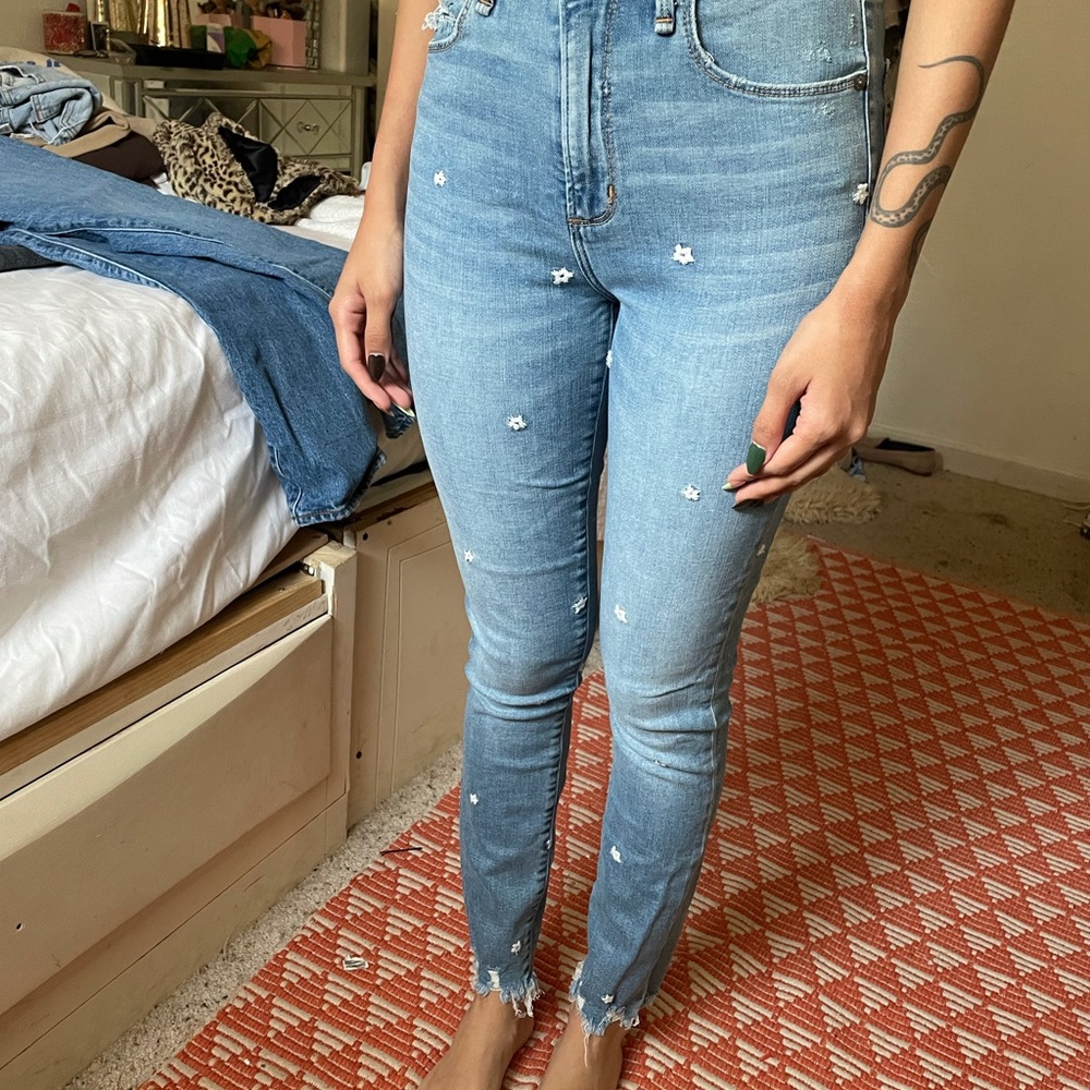 Abercrombie & Fitch Embroided Jeans